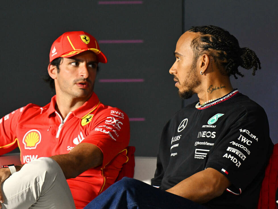 Carlos Sainz, Lewis Hamilton