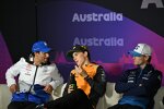 Daniel Ricciardo (Racing Bulls), Oscar Piastri (McLaren) und Logan Sargeant (Williams) 