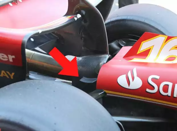 Titel-Bild zur News: Winglet an der Heckflügel-Halterung am Ferrari SF-24 in Australien 2024