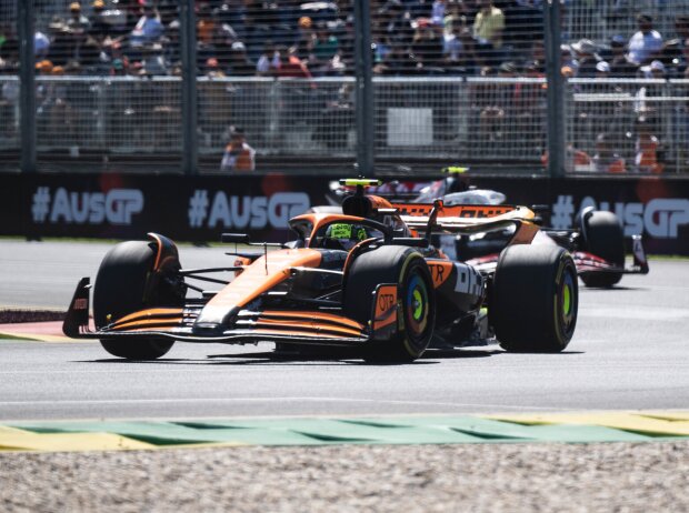 Titel-Bild zur News: Lando Norris (McLaren MCL38) beim Formel-1-Training in Melbourne 2024