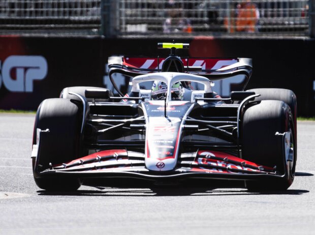 Titel-Bild zur News: Nico Hülkenberg (Haas VF-24) beim Training zum Formel-1-Rennen in Australien 2024