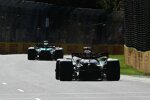 Fernando Alonso (Aston Martin) und George Russell (Mercedes) 