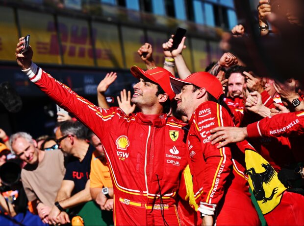 Doppelsieg für Ferrari: Sainz gewinnt vor Leclerc