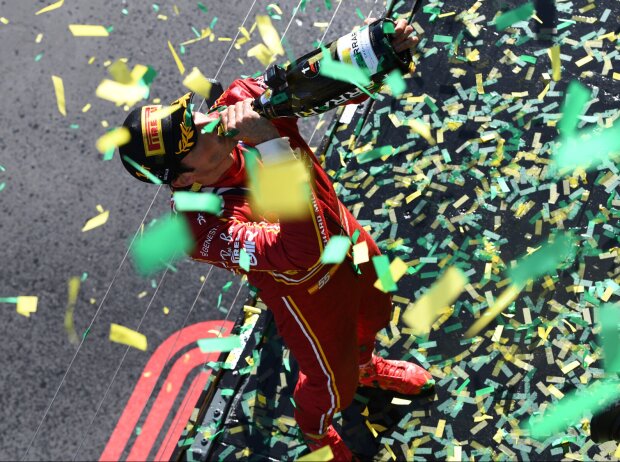 Titel-Bild zur News: Carlos Sainz (Ferrari) nach dem Formel-1-Rennen in Australien 2024