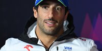 Formel-1-Fahrer Daniel Ricciardo in der Pressekonferenz in Australien 2024