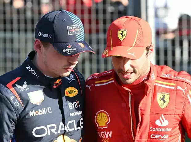 Titel-Bild zur News: Max Verstappen, Carlos Sainz