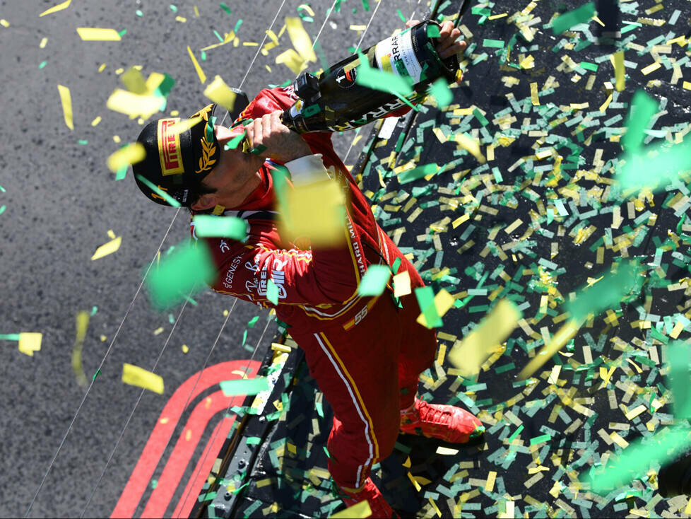 Carlos Sainz (Ferrari) nach dem Formel-1-Rennen in Australien 2024