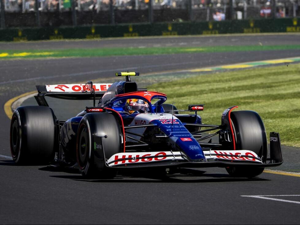 Yuki Tsunoda im Racing Bulls VCARB 01 beim Formel-1-Rennen in Australien 2024