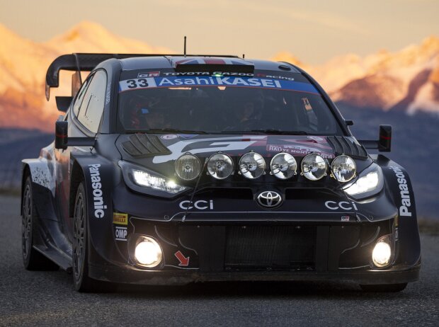 Titel-Bild zur News: Elfyn Evans bei der Rallye Monte-Carlo 2024