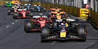 Max Verstappen im Red Bull führt in der Startphase des Formel-1-Rennens in Australien 2024