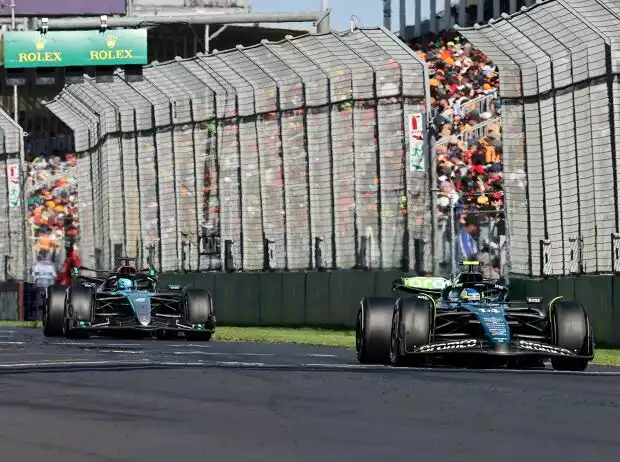 Fernando Alonso, George Russell Titel-Bild zur News: Fernando Alonso, George Russell