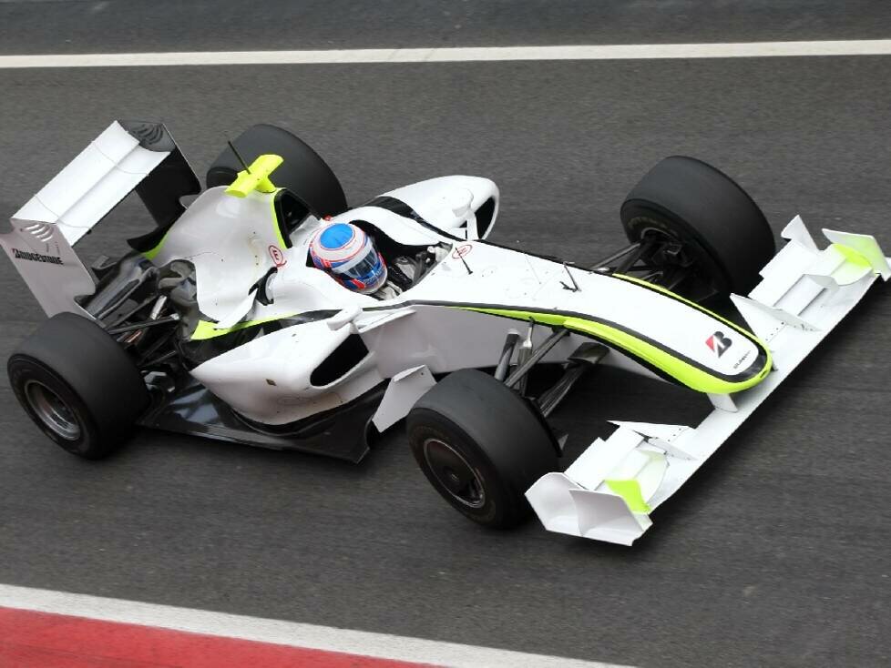 Jenson Button im Brawn BGP 001 bei Formel-1-Tests 2009 in Barcelona