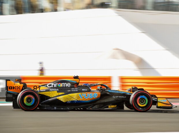 Auch in Abu Dhabi 2023 war McLaren mit speziellem Design am Start
