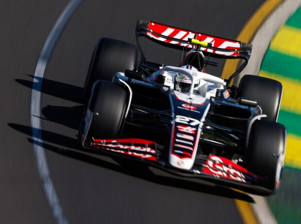 Titel-Bild zur News: Nico Hülkenberg im Haas VF-24 beim Formel-1-Rennen in Australien 2024