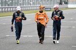 Max Verstappen (Red Bull), Sergio Perez (Red Bull) und Lando Norris (McLaren) 
