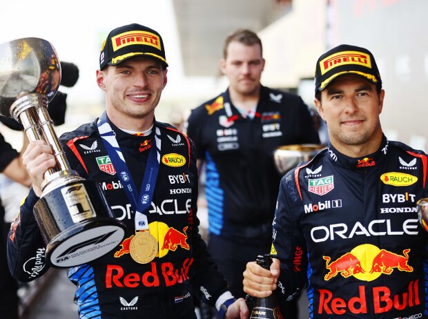 Titel-Bild zur News: Max Verstappen, Sergio Perez