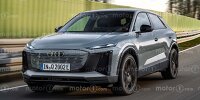 Audi Q2 e-tron (2026) im Rendering von Motor1.com