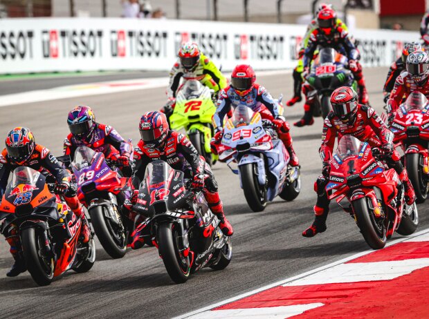 Start zum MotoGP-Sprint beim GP Portugal 2024 in Portimao