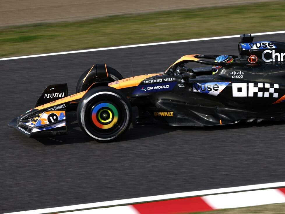Oscar Piastri im McLaren MCL38 beim Formel-1-Rennen in Japan 2024