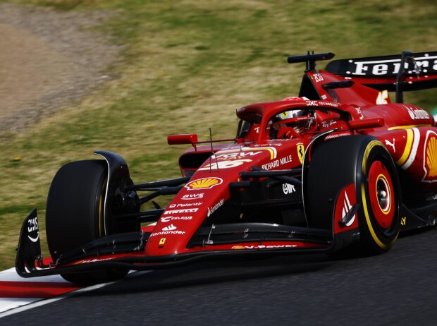 Titel-Bild zur News: Charles Leclerc im Ferrari SF-24 beim Formel-1-Rennen in Japan 2024