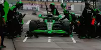 Guanyu Zhou im Sauber C44 beim Boxenstopp-Training in Japan 2024