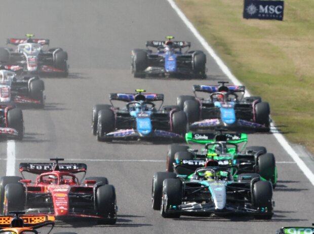 Titel-Bild zur News: Start zum Formel-1-Rennen in Suzuka 2024