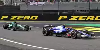 Yuki Tsunoda (Racing Bulls VCARB 01) vor Lance Stroll (Aston Martin AMR24) beim Formel-1-Rennen in Japan 2024