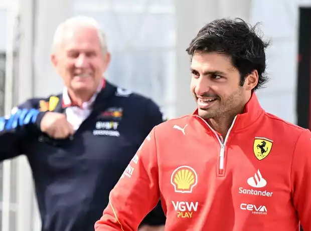 Titel-Bild zur News: Helmut Marko, Carlos Sainz