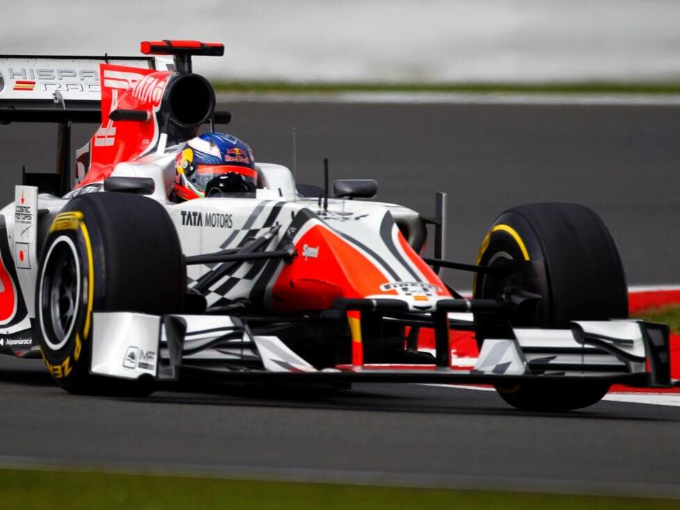 Daniel Ricciardo im HRT F111 bei seinem Formel-1-Debüt 2011 in Silverstone