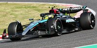 Lewis Hamilton und George Russell beim Formel-1-Rennen in Japan 2024
