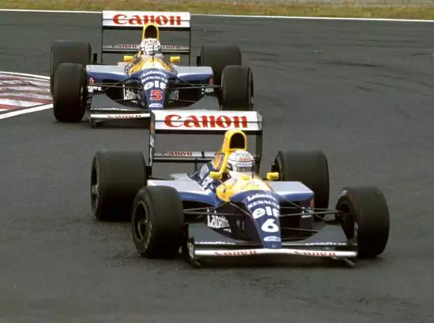 Riccardo Patrese, Nigel Mansell Titel-Bild zur News: Riccardo Patrese, Nigel Mansell
