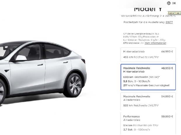 Tesla Model Y Neue Version Tesla Model Y Neue Version