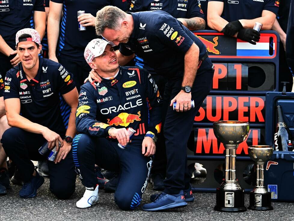 Teamchef Christian Horner und sein "Super Max"