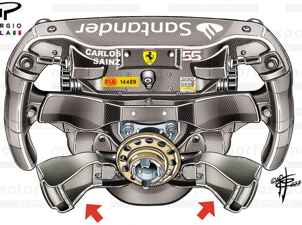 Lenkrad von Carlos Sainz Lenkrad von Carlos Sainz