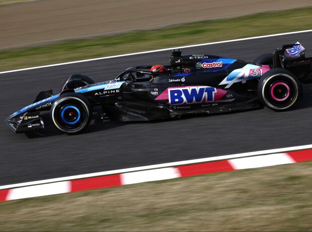 Titel-Bild zur News: Esteban Ocon im Alpine A524 beim Formel-1-Rennen in Japan 2024