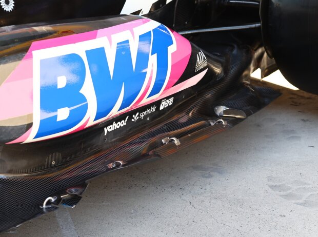 Der neue Unterboden am Alpine A524 beim Formel-1-Rennen in China 2024 Der neue Unterboden am Alpine A524 beim Formel-1-Rennen in China 2024