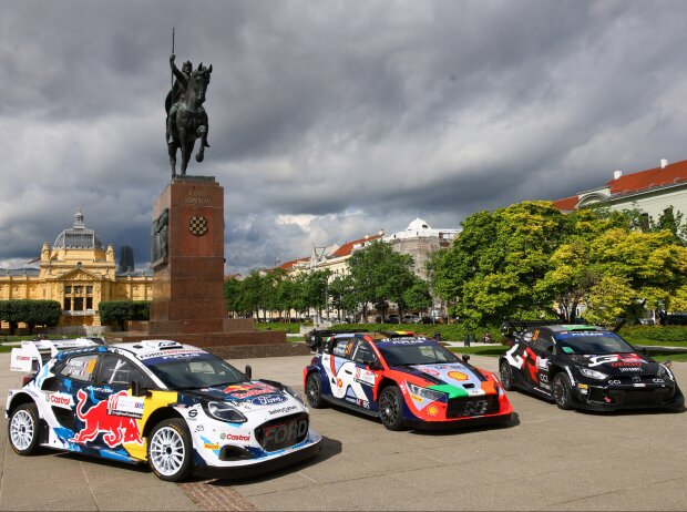 Titel-Bild zur News: WRC-Autos von M-Sport, Hyundai und Toyota