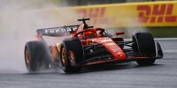 Regen bremst Ferrari aus: Leclerc crasht mit kalten Reifen