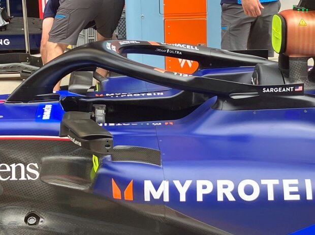 Cockpitschutz Halo am Williams FW46 beim Formel-1-Rennen in China 2024