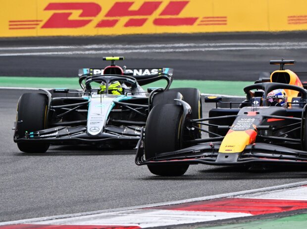 Titel-Bild zur News: Entscheidung im China-Sprint: Verstappen zieht an Hamilton vorbei