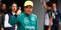 Fernando Alonso (Aston Martin) nach dem Formel-1-Qualifying in China 2024