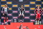 Nicholas Spinelli, Toprak Razgatlioglu und Alvaro Bautista 