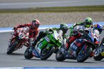 Toprak Razgatlioglu, Alex Lowes und Nicolo Bulega 