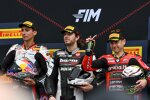 Alvaro Bautista, Toprak Razgatlioglu und Nicholas Spinelli 
