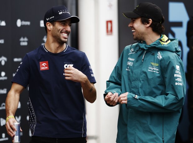 So lustig wie hier ging es am Sonntag nicht zu zwischen Ricciardo und Stroll So lustig wie hier ging es am Sonntag nicht zu zwischen Ricciardo und Stroll