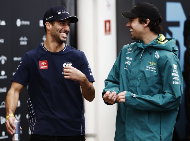 So lustig wie hier ging es am Sonntag nicht zu zwischen Ricciardo und Stroll