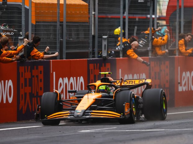 Großer Jubel bei McLaren über Norris' zweiten Platz in Schanghai Großer Jubel bei McLaren über Norris' zweiten Platz in Schanghai