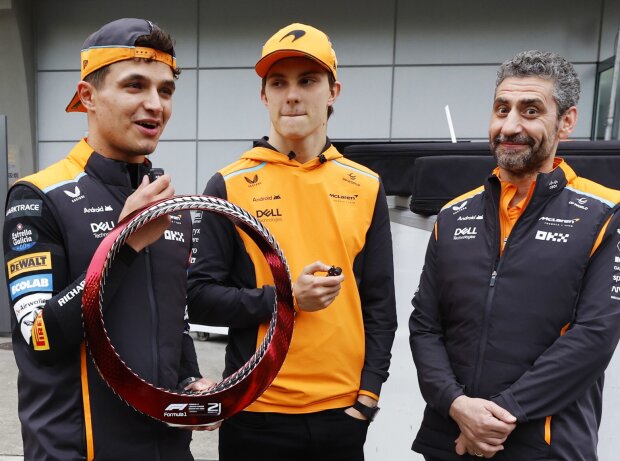 Den coolen Pokal hätte Piastri auch gern geholt, Stella war trotzdem happy Den coolen Pokal hätte Piastri auch gern geholt, Stella war trotzdem happy