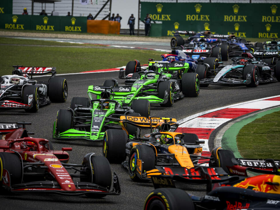Charles Leclerc, Lando Norris, Valtteri Bottas, Kevin Magnussen
