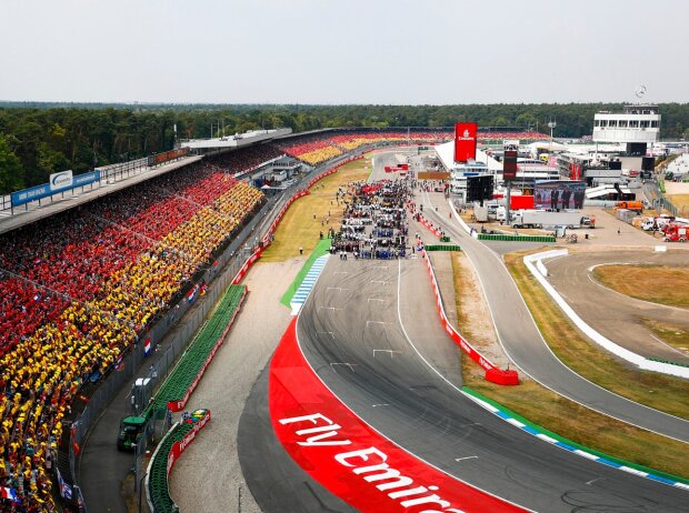 Titel-Bild zur News: Blick auf die Formel-1-Startaufstellung auf dem Hockenheimring